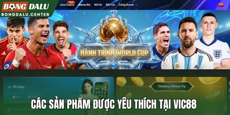 Các sản phẩm được yêu thích tại Vic88 