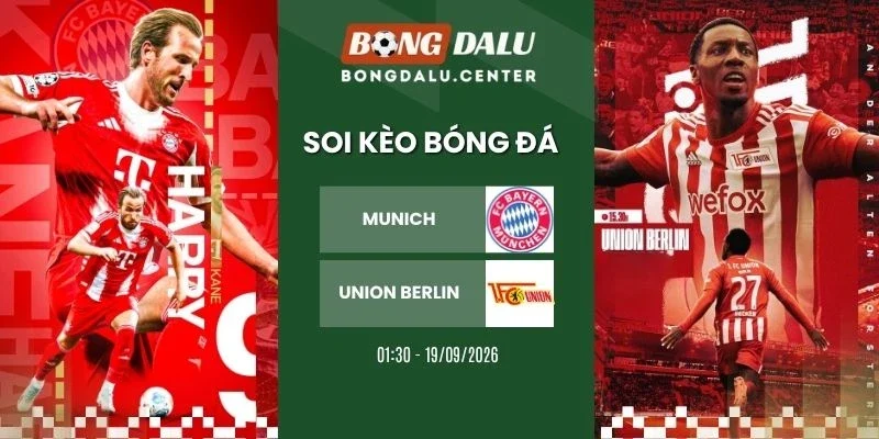Tỷ lệ kèo Bayern Munich vs Union Berlin - Bundesliga, 19/09/2026